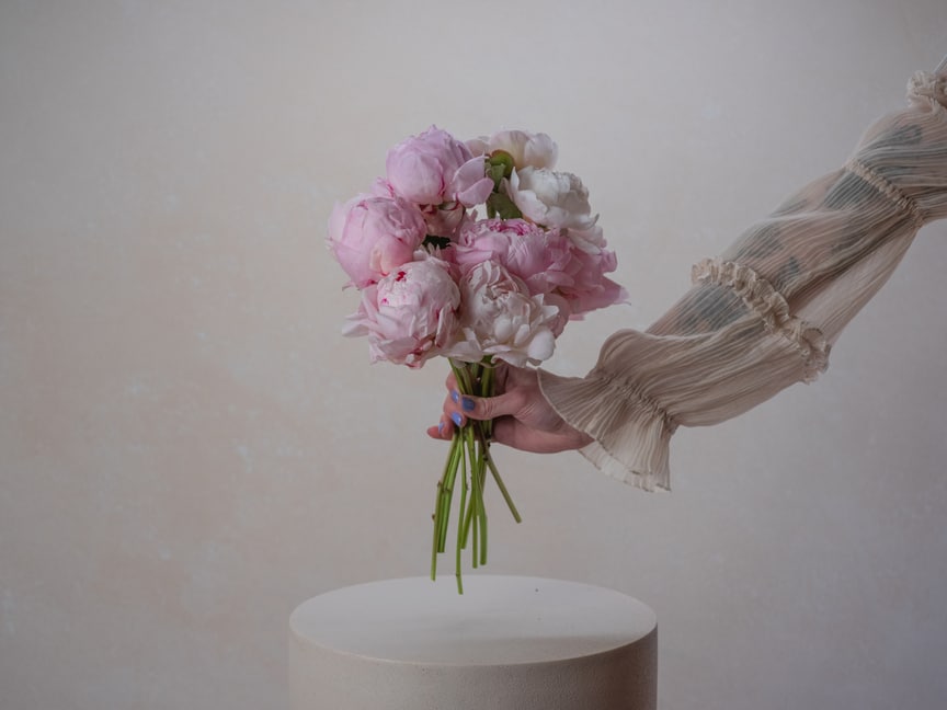Peony Wrap Bouquet